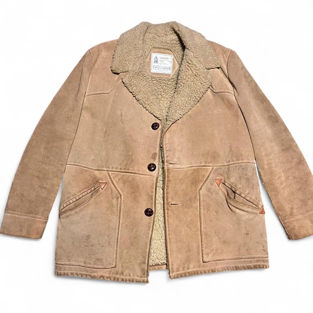70s London Fog vintage men’s suede leather rancher jacket